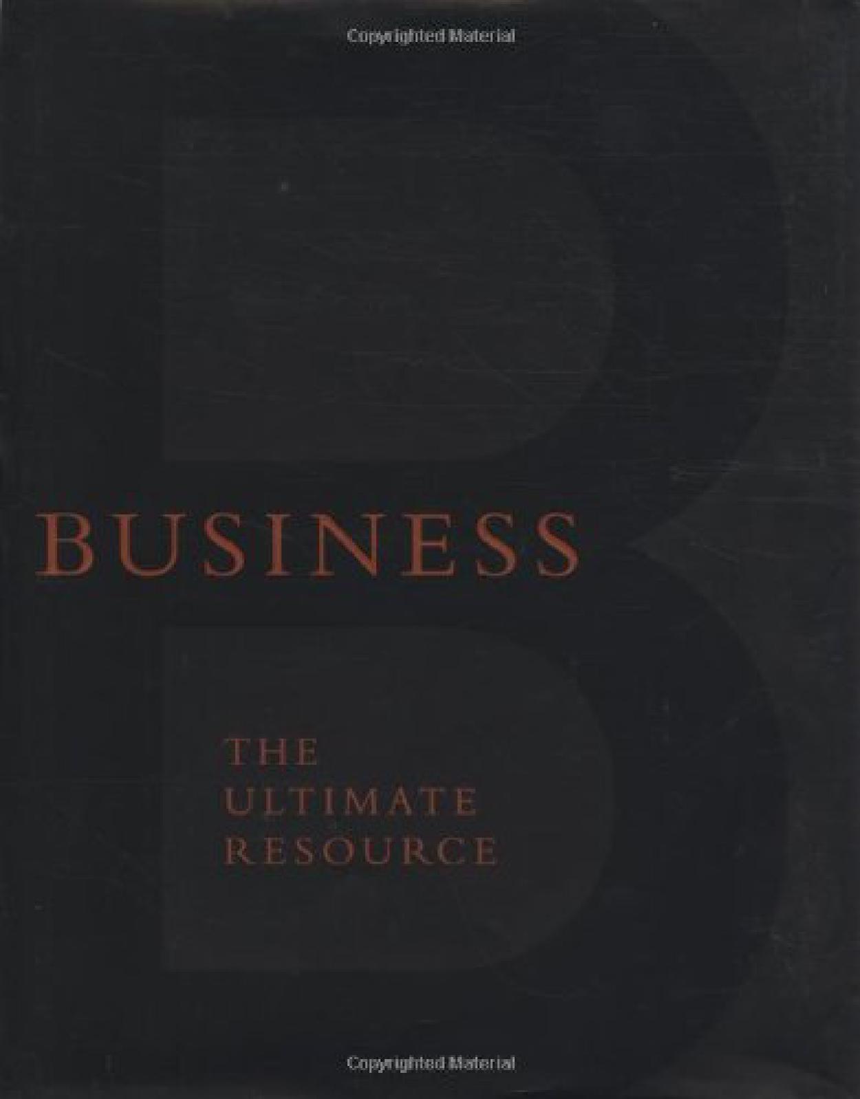 business the ultimate resource