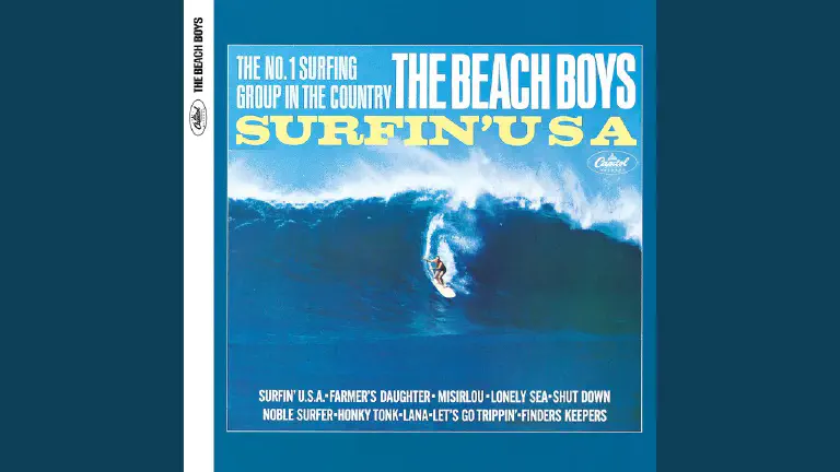 Image of album cover, 'The Beach Boys' Surfing USA.